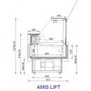 Vitrină frigorifică orizontală | AMIS LIFT 0.94