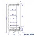 RCH 4 REM - 1.0 - Hűtött faliregál