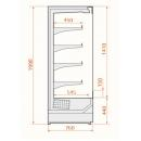 Refrigerated wall cabinet | RCS Scorpion 76.199 2,5