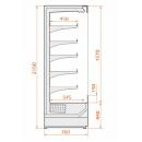 Refrigerated wall cabinet | RCS Scorpion 76.215 1,25