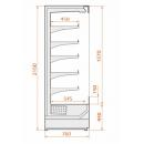 Refrigerated wall cabinet | RCS Scorpion 76.215 2,5