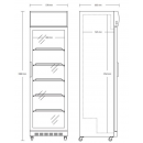 Vitrină frigorifică verticală | SD 420 E
