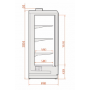 Fagyasztó faliregál - 2 ajtós | SMI INDUS 04 2D [1,56]