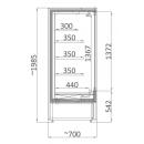 Raft frigorific cu uși glisante | RCH 0.7 DÜSSELDORF 1,1
