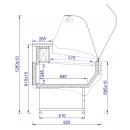 WCH GNN 2.5 - Counter with curved glass