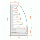 RCA Aries 03 3,75 - Refrigerated wall cabinet