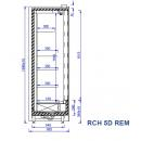 Raft frigorific cu uși glisante | RCH 5D REM - 0.9 (RCH5D BA)