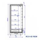 Raft frigorific cu uși glisante pentru agregat extern | RCH 4D REM - 1.0