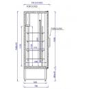 Vitrină frigorifică verticală dublă | CC 1200 GD (SCH 800S)