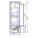 Raft frigorific cu uși batante | GRANDIS HGD 1.25/0.7