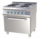 Mașină de gătit electrică cu 4 plite și cuptor | SPT 780/21 E