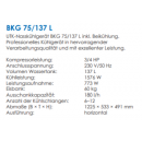 Pult alatti sörhűtő | BKG 75/137 LD