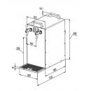 KONTAKT 155/K (Green Line) Dry contact double coiled beer cooler with built-in air compressor
