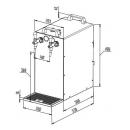 KONTAKT 155/R Dry contact double coiled beer cooler