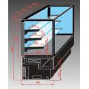 Vitrină frigorifică de cofetărie din inox | EVOK INOX 240