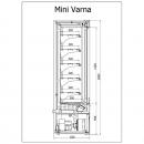 R-1 MVR 160/60 MINI VARNA - Hűtött faliregál