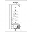 R-1 RG 100/80 RYGA - Refrigerated wall cabinet