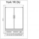 R-1 YR 100/90 YORK - Refrigerated wall cabinet