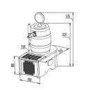 SOUDEK 1/8 HP Barrel-like single coiled beer cooler