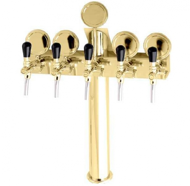 Tower 5xtap PVD plated with medallions