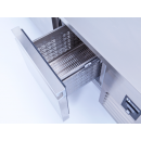 KHP-RC2SD INOX | Refrigerated counter with 2 doors