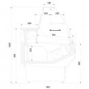 L-1 150/90 W Modena - Refrigerating counter