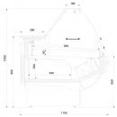 L-1 HW/W 150/115 Hawana - Refrigerated counter