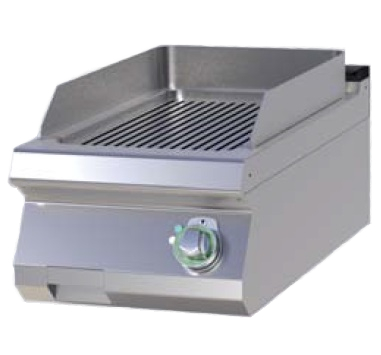 FTRC 704 E - Electric griddle plate with ribbed plate - chromed