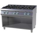 SPS 7120B G - Gas range with 6 burners and opened base