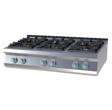 SPS 7012 G - Gas range with 6 burners