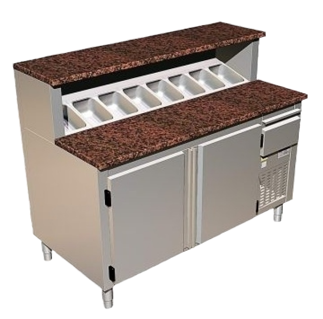 SP 1,0 - refrigerated pizza table