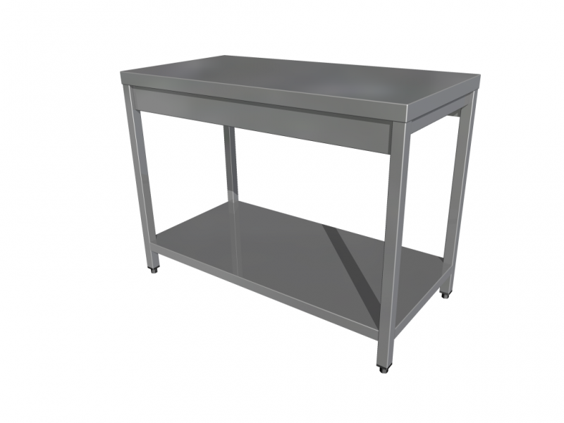 Work table with shelf with 4 legs | MLS11_087