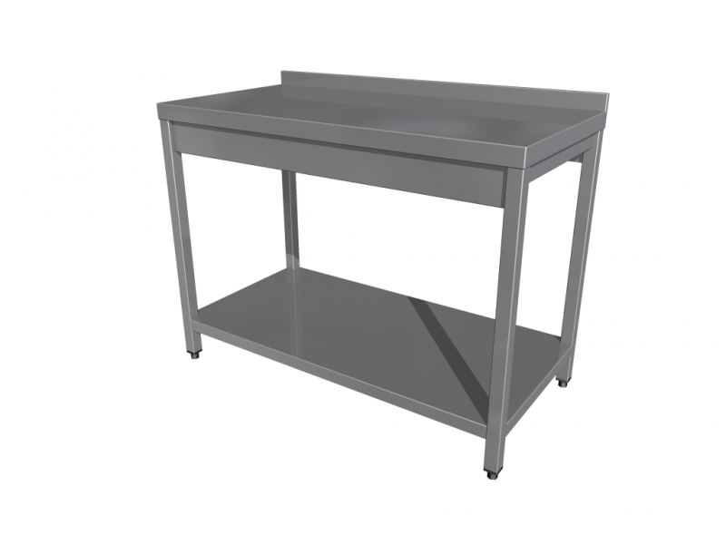 Work table with shelf with 4 legs | MLS31_066