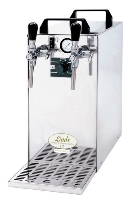 KONTAKT 40/K Profi New Green Line - Dry contact double coiled beer cooler with built-in air compressor