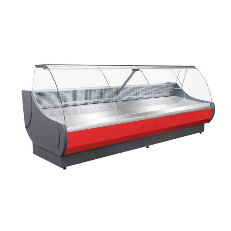 WCh-7/1 2580 OFELIA - Refrigerated counter with curved glass