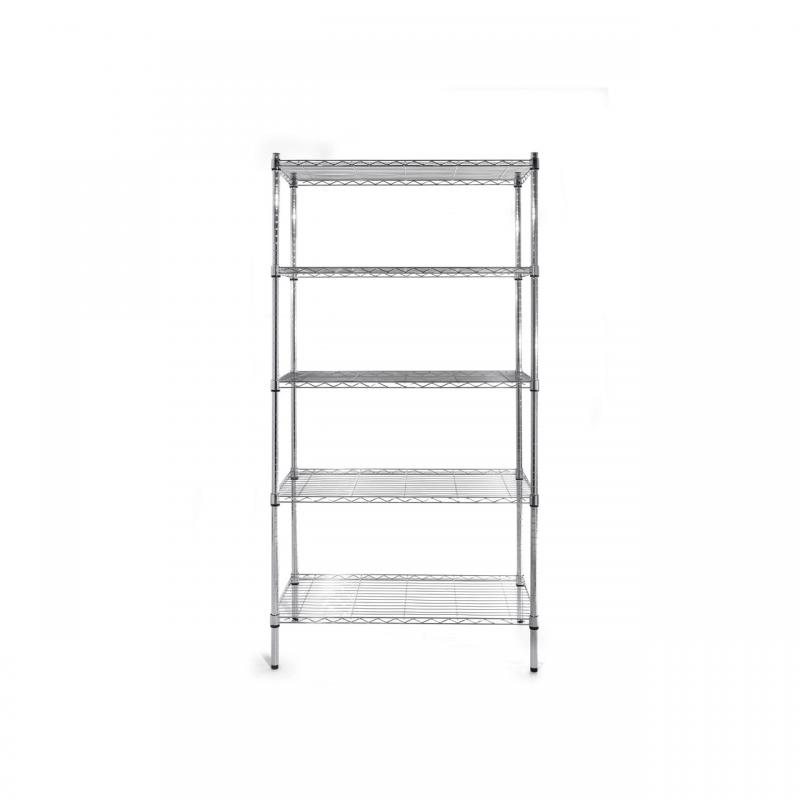 812204 | Chrome-plated steel metal shelf