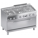 Mașină de gătit pe gaz cu 6 arzătoare și cuptor pe gaz 105 x 53 cm | C2GCU15FFM