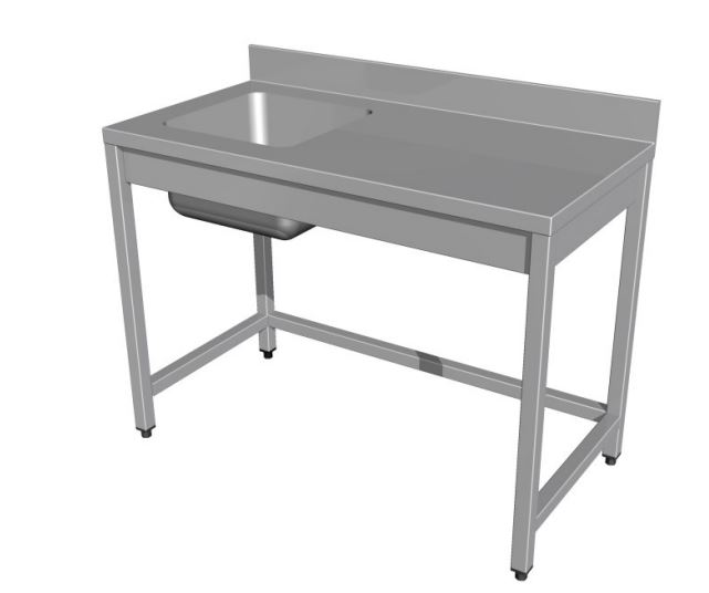 Worktable with sink, without shelf | MS1S0_167553