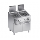 Gas fryer double tank 15+15 lt. with electronic controls | K7GFE1015