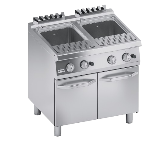 Gas pasta cooker double tank 26+26 lt. | K7GCPP10