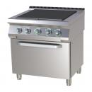 SPLT 780/11 E - Electric range with 4-piece plate and convection oven