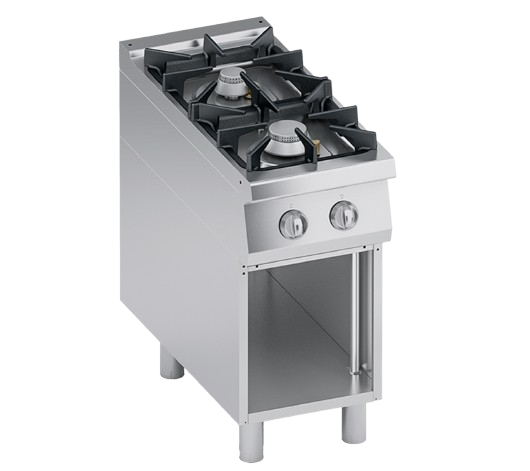 Gas range 2 burners + open cabinet | K4GCUP05VV