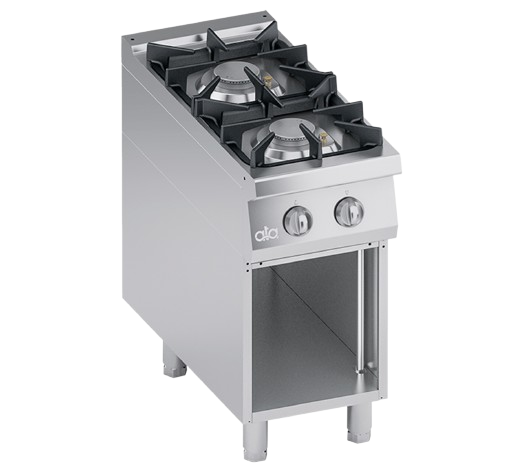 Gas range 2 burners + open cabinet | K4GCUS05VV