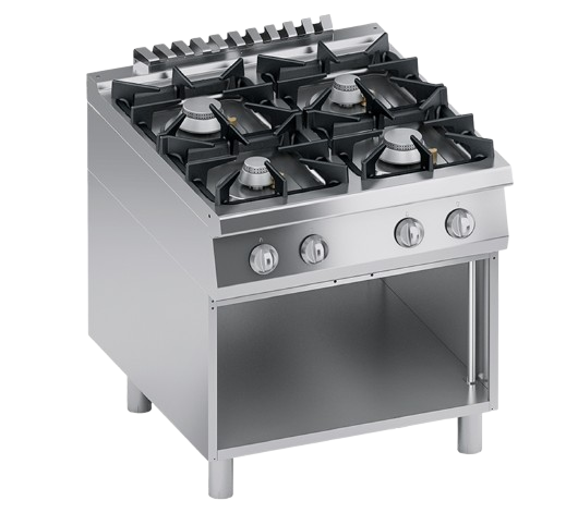 Gas range 4 burners + open cabinet | K4GCUP10VV