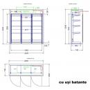 Glass door chamber with 3 doors | TCV0006