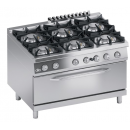 Gas range 6 burners + maxi gas oven 105 x 53 cm | K4GCUS15FFM