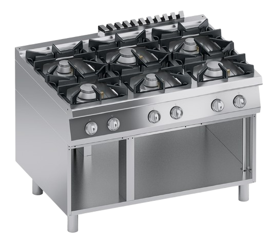 Gas range 4 burners + open cabinet | K4GCUP15VV