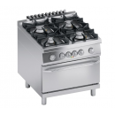 Gas range 4 burners + electric oven 2/1 GN | K4MCUS10FF