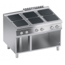 Electric range 6 burners + open cabinet | K4ECUP15VV