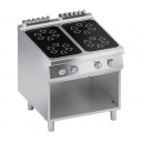 Electric range 4 pyroceram plates + open cabinet | K4EVCP10VV